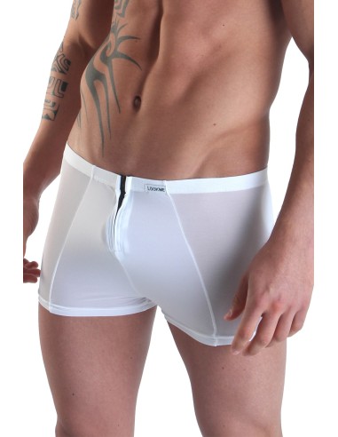 Witte boxer met dubbele ritssluiting Wiz - LM16-67WHT