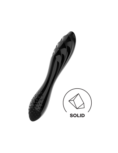 Dazzling Crystal 1 Satisfyer High Quality Black Glass Dildo - CC597831