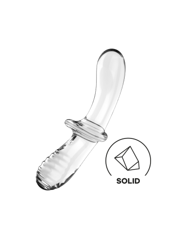 Satisfyer dubbele kristalheldere massieve borosilicaatglas-dildo - CC597829