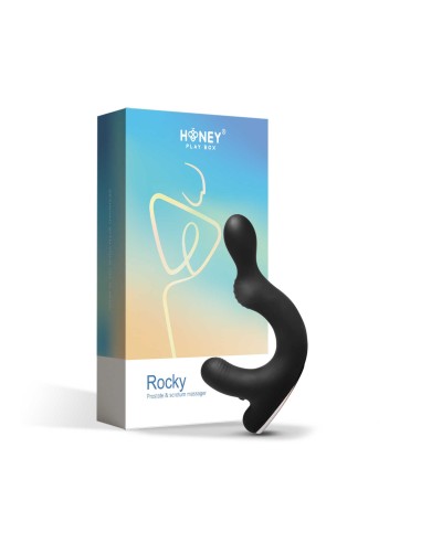 Rocky - vibrator for prostate and scrotum - Black