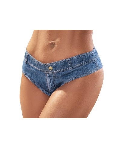 Imitation denim micro shorts - MAL105CHA