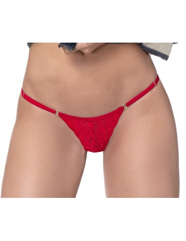 String dentelle rouge - MAL107RED