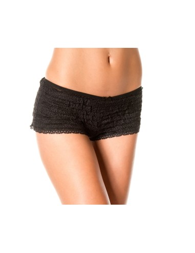 Frilly effect shorts - ML119BLK