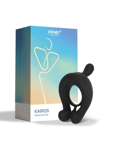 Kairos 3-point vibrating ring - Black