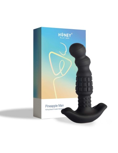 Pineapple Man - Vibrating prostate massager with rolling balls - Black