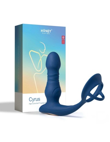 Cyrus - App Controlled Thrusting Prostate Vibrator - Blue