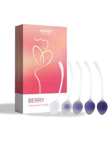 Berry - Set de 5 Boules de geisha - Prurple