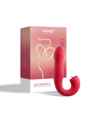 JOI THRUST 2 rojo - vibrador punto G - lamedor de clítoris - entrada y salida controlada por aplicación