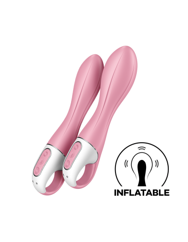 Opblaasbare Vibrator G-Spot roze USB Luchtpomp Vibrator 2 Satisfyer