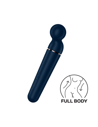 Vibrator wand blue USB 60 vibrations Planet Wand-er Satisfyer - CC597845