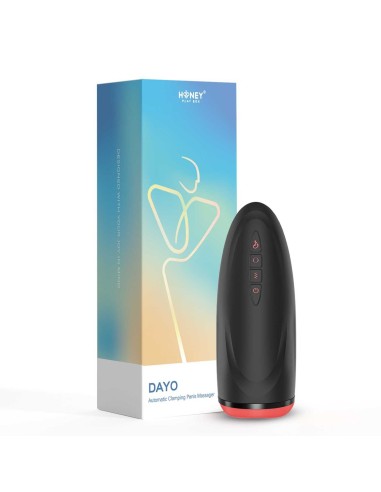 Dayo - Masturbador automático, vibratorio y calefactor - Negro