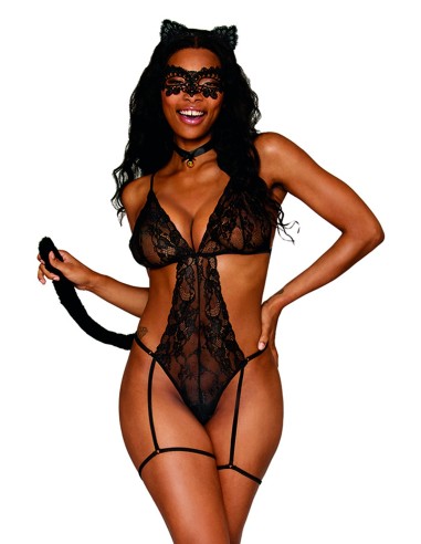 4-piece cat costume - DG13298COS