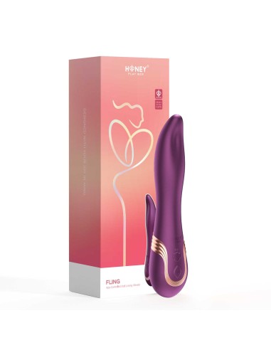 Fling op afstand bediende vibrator tong-app