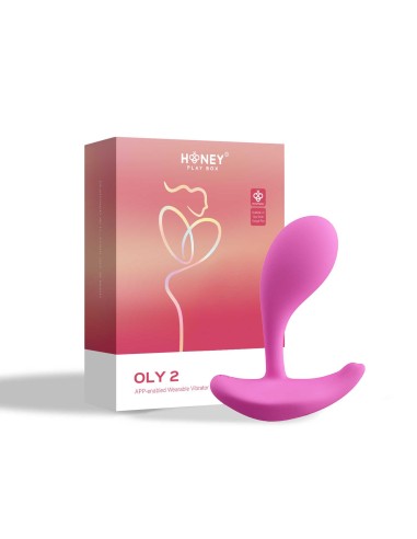 Oly 2 Vibrator met druk en toepassing bestuurbaar met stem Pink