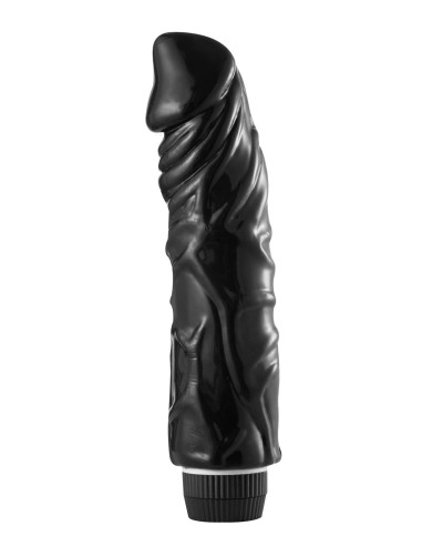 Vibrador realista negro de 22 cm de largo - YOJ-024B