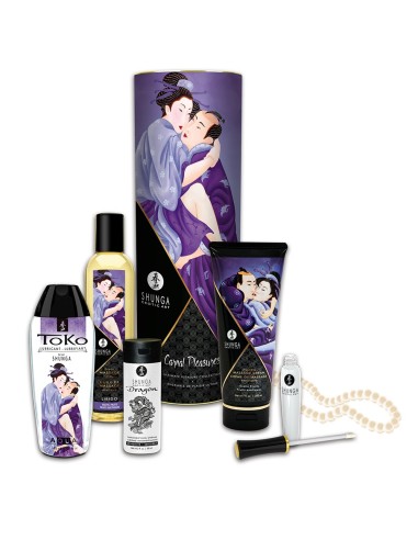 Colección placeres carnales caja 5 productos Shunga un collar de perlas - CC0070