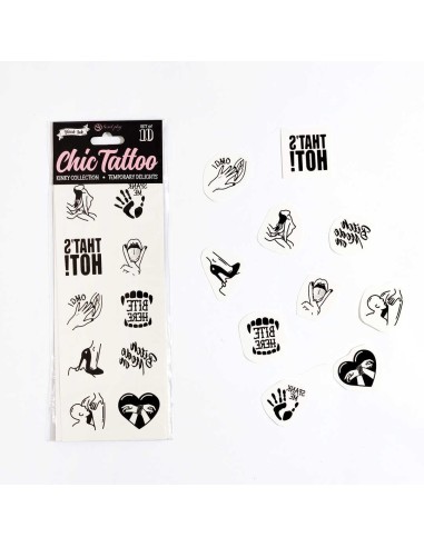 Kinky collection - Temporary tattoos pack of 10