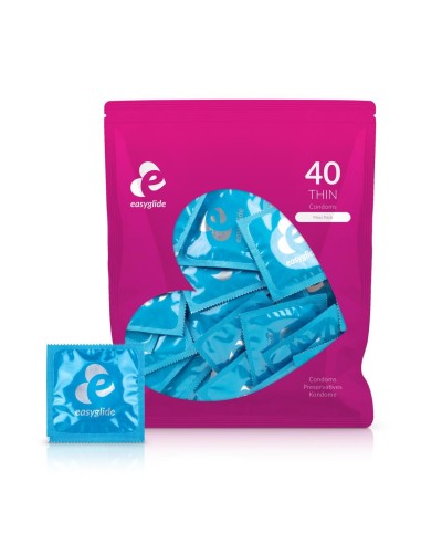 Condones extrafinos Easyglide - 40 piezas