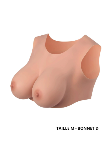 Realistic Breast Bust Light Skin Color Size M Cup D - CC730014019404