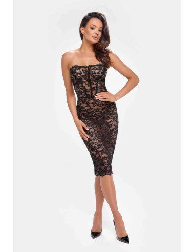 F301 Catalyst - Lace-up Midi Dress