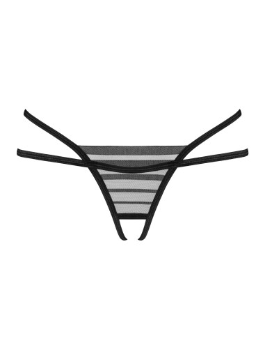 Tanga abierto Lune Bellis - Negro