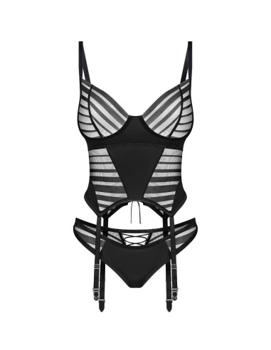 Lune Bellis Corset and Thong - Black