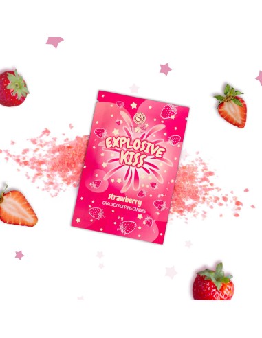 Strawberry sparkling candies