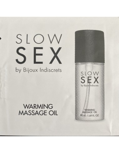 Heating massage oil pod - Slow Sex - 1 ml