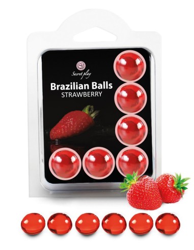 6 Braziliaanse Ballen Aardbei 3386-7