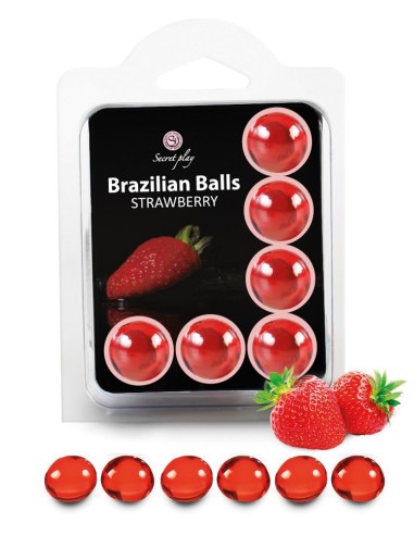 6 Brazilian Balls Strawberry 3386-7